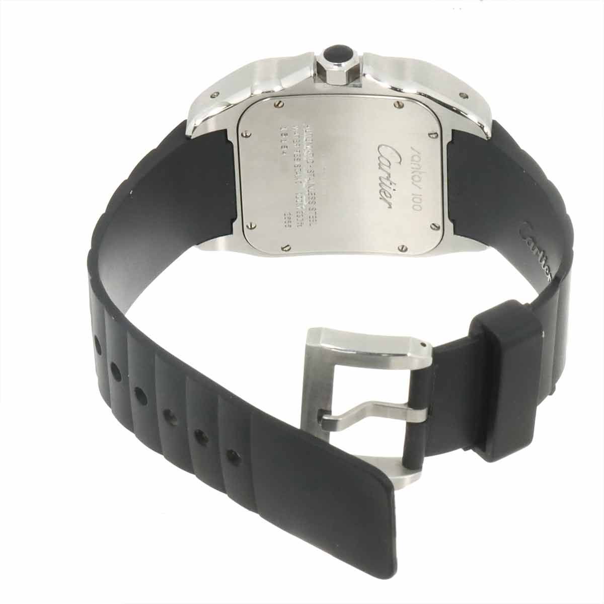 Cartier Santos 100 LM Watch Silver Automatic Winding — view 5