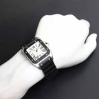 Cartier Santos 100 LM Watch Silver Automatic Winding — view 4