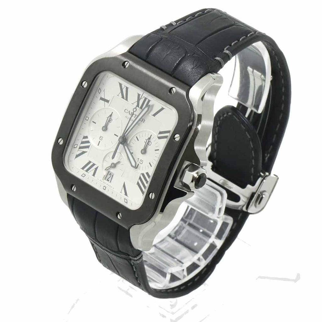 Cartier Santos de Cartier Chronograph XL Watch Date Automatic Winding — view 3