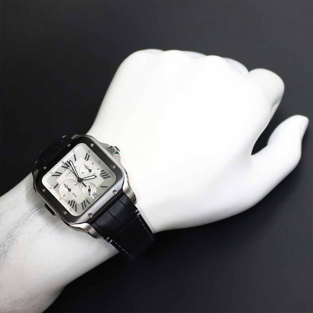 Cartier Santos de Cartier Chronograph XL Watch Date Automatic Winding — view 4