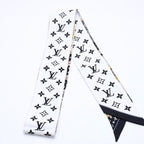 Louis Vuitton Scarf Bandeau BB Monogram Let's Go White Black Yellow — view 4