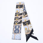 Louis Vuitton Scarf Bandeau BB Monogram Let's Go White Black Yellow — view 2