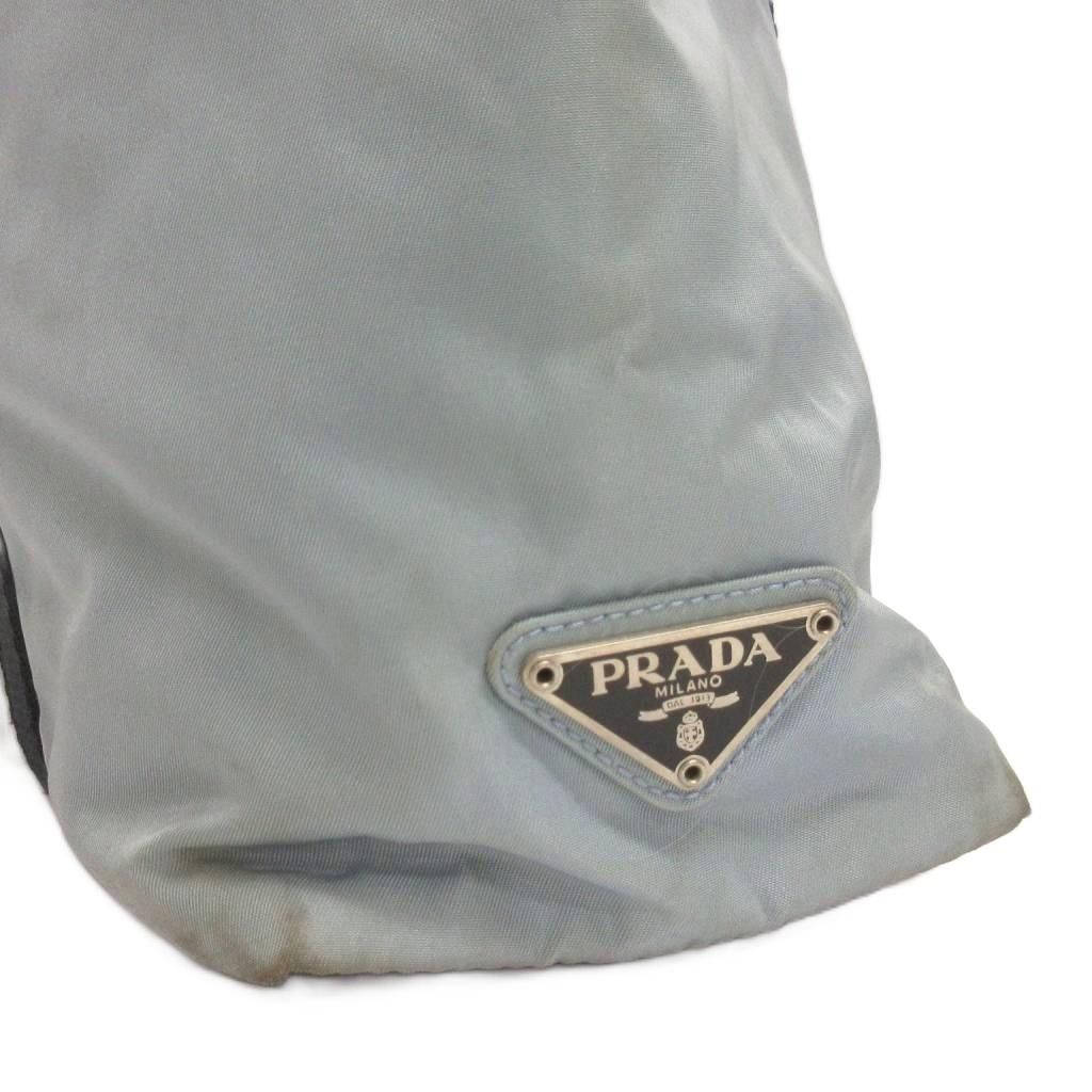 Prada Tote Triangle Plate Gray — view 5
