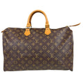 Louis Vuitton Speedy 40 Monogram Handbag Canvas Brown