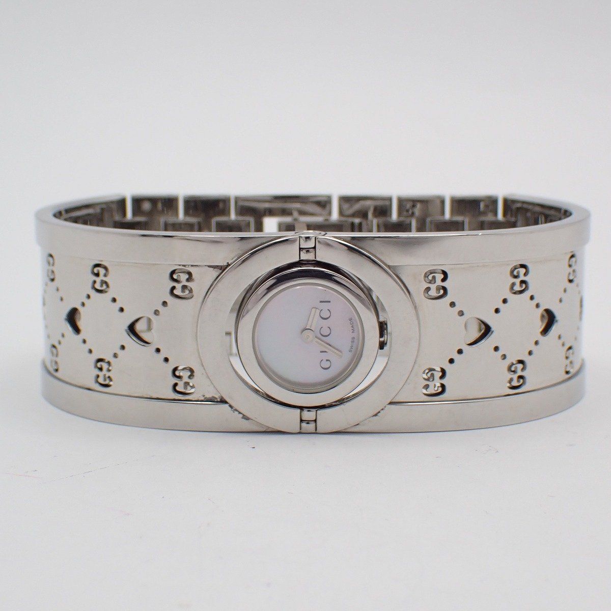 Gucci Toile Bangle Watch Quartz Heart — view 2