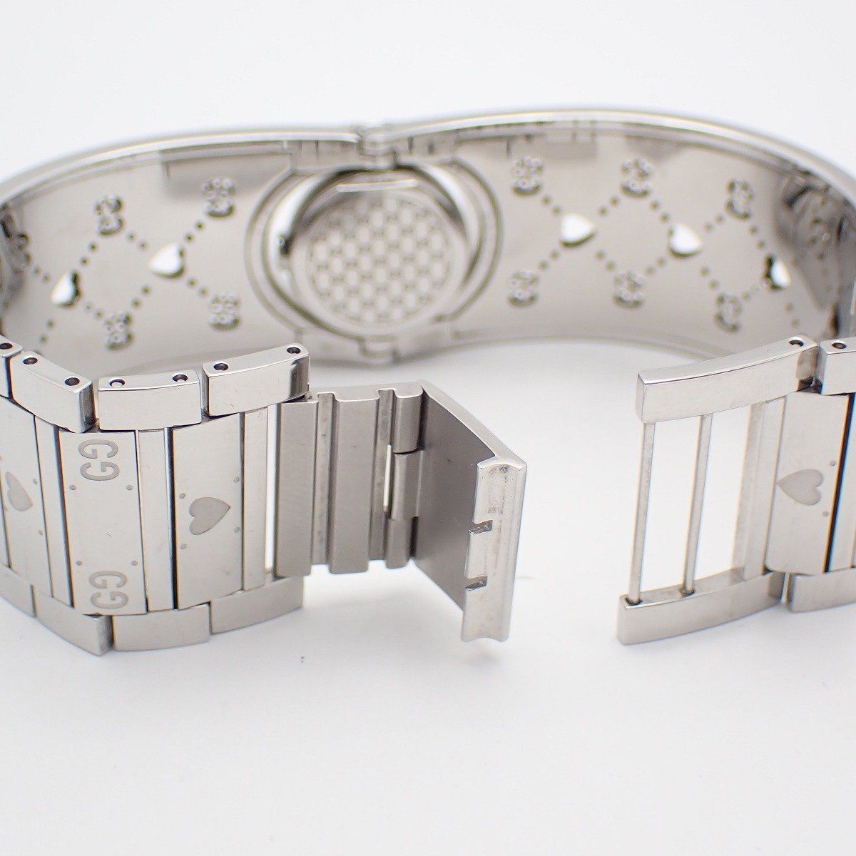 Gucci Toile Bangle Watch Quartz Heart — view 6