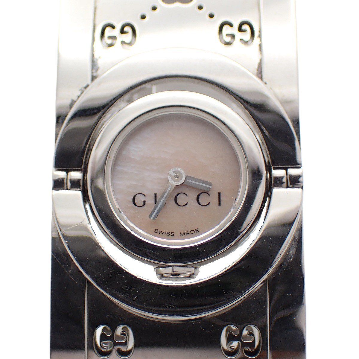 Gucci Toile Bangle Watch Quartz Heart