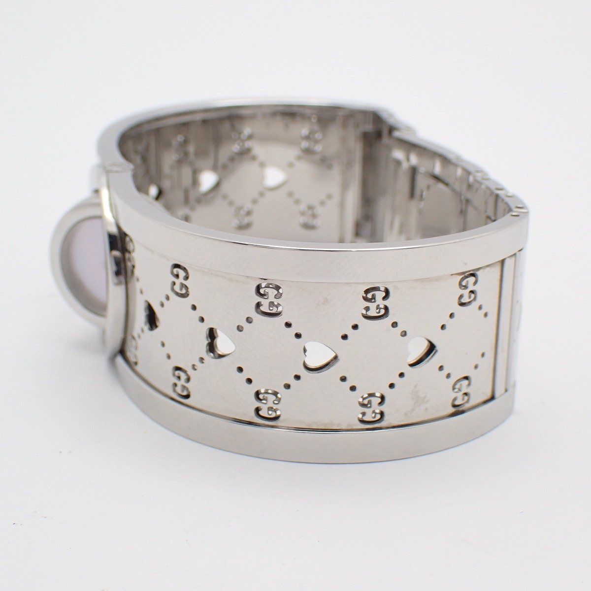 Gucci Toile Bangle Watch Quartz Heart — view 5