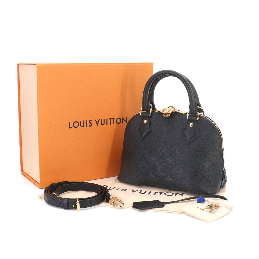 Louis Vuitton Monogram Empreinte Alma BB 2-Way Bag Leather Black — view 2