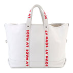 Louis Vuitton LV Square Trolley Tote Leather Blanc Silver — view 2