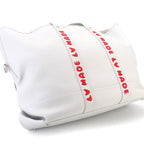 Louis Vuitton LV Square Trolley Tote Leather Blanc Silver — view 8