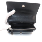 Saint Laurent Sunset Mini Chain Wallet Bifold Croco Shoulder — view 6