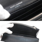 Saint Laurent Sunset Mini Chain Wallet Bifold Croco Shoulder — view 8