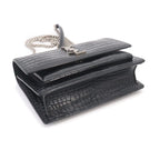 Saint Laurent Sunset Mini Chain Wallet Bifold Croco Shoulder — view 4