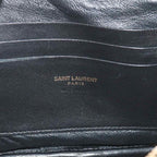 Saint Laurent Lou Chain Shoulder Bag Leather Black — view 7