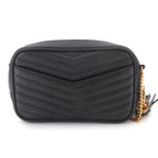 Saint Laurent Lou Chain Shoulder Bag Leather Black — view 2