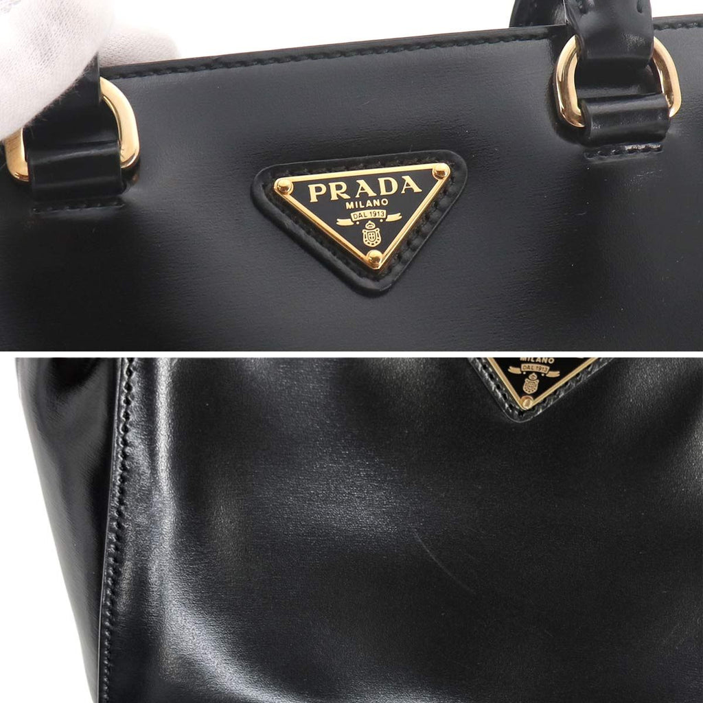 Prada 2-Way Leather Nero Black Shoulder — view 9