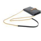 Saint Laurent Kate Chain Wallet Bifold Leather Black Shoulder — view 5