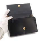 Saint Laurent Kate Chain Wallet Bifold Leather Black Shoulder — view 7