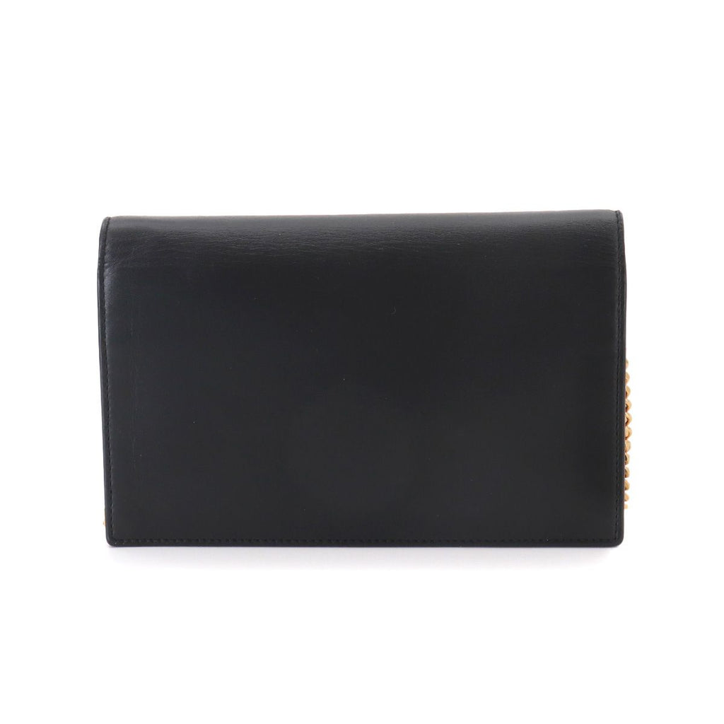 Saint Laurent Kate Chain Wallet Bifold Leather Black Shoulder — view 2