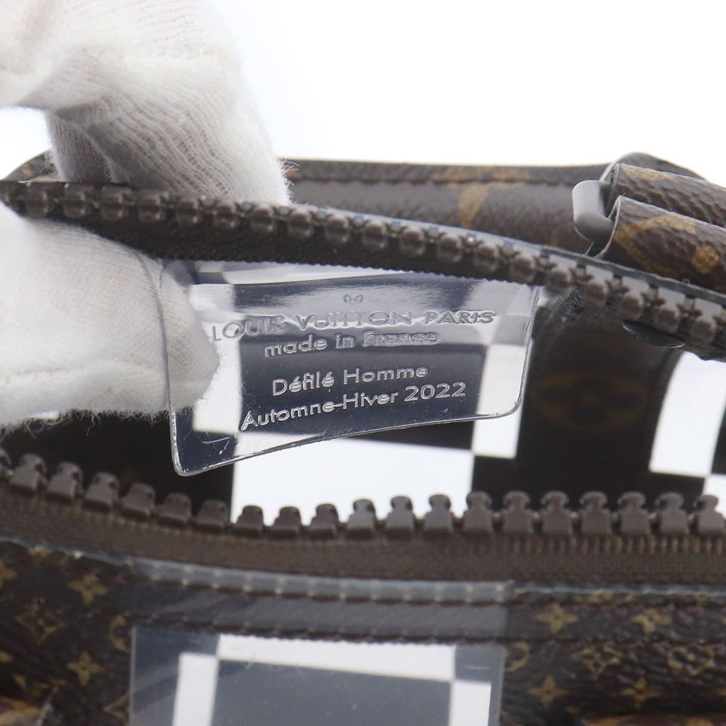 Louis Vuitton Monogram Chess Keepall Bandouliere 25 2-Way Bag Brown — view 8