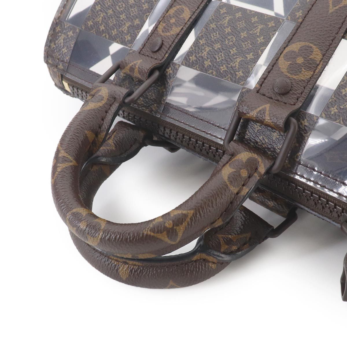 Louis Vuitton Monogram Chess Keepall Bandouliere 25 2-Way Bag Brown — view 6