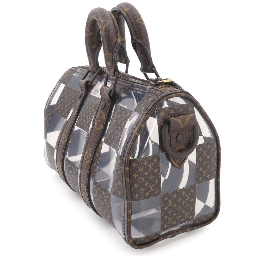 Louis Vuitton Monogram Chess Keepall Bandouliere 25 2-Way Bag Brown — view 4