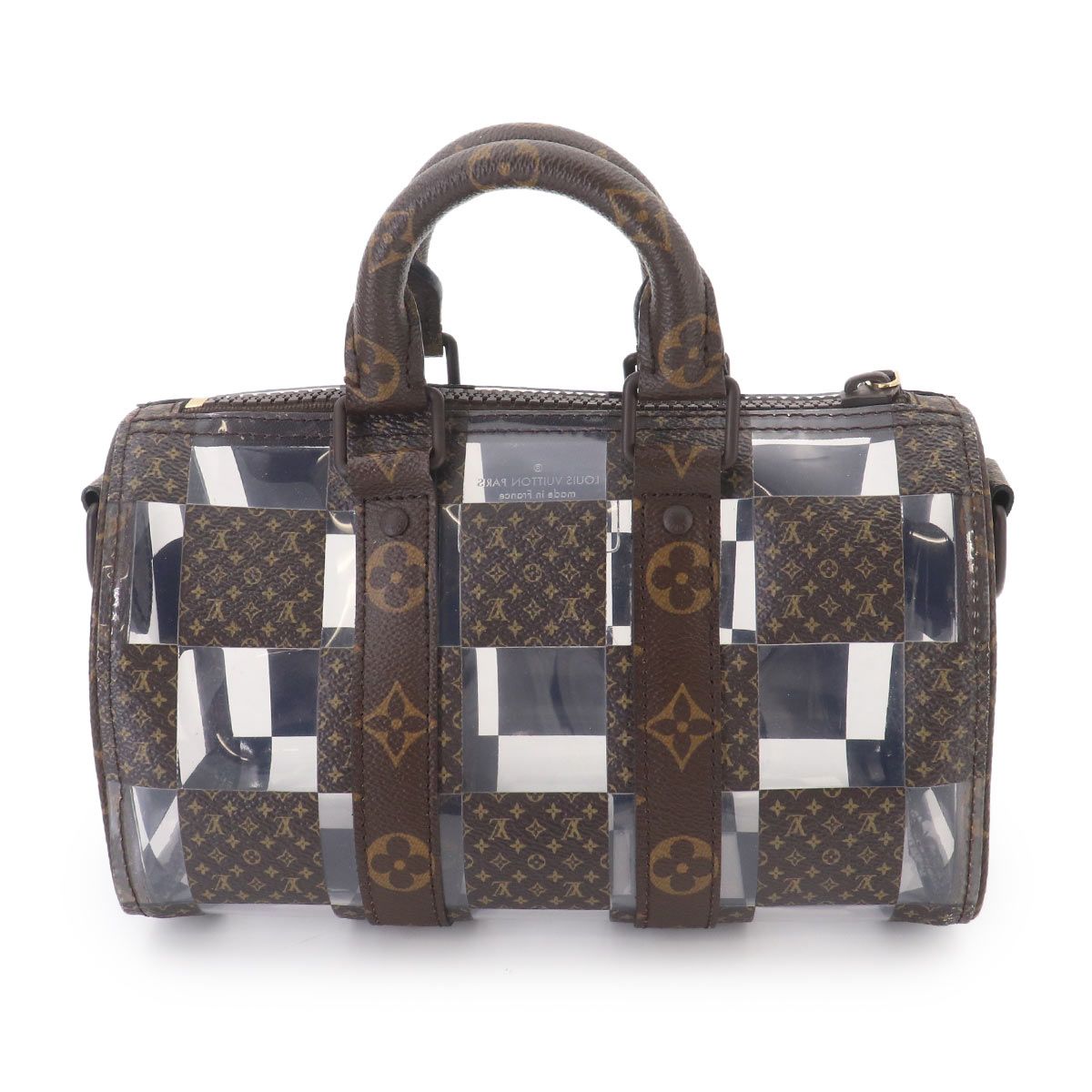 Louis Vuitton Monogram Chess Keepall Bandouliere 25 2-Way Bag Brown — view 3