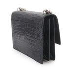 Saint Laurent Sunset Chain Shoulder Bag Croco — view 3