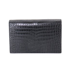 Saint Laurent Kate Chain Wallet Bifold Croco Shoulder — view 2