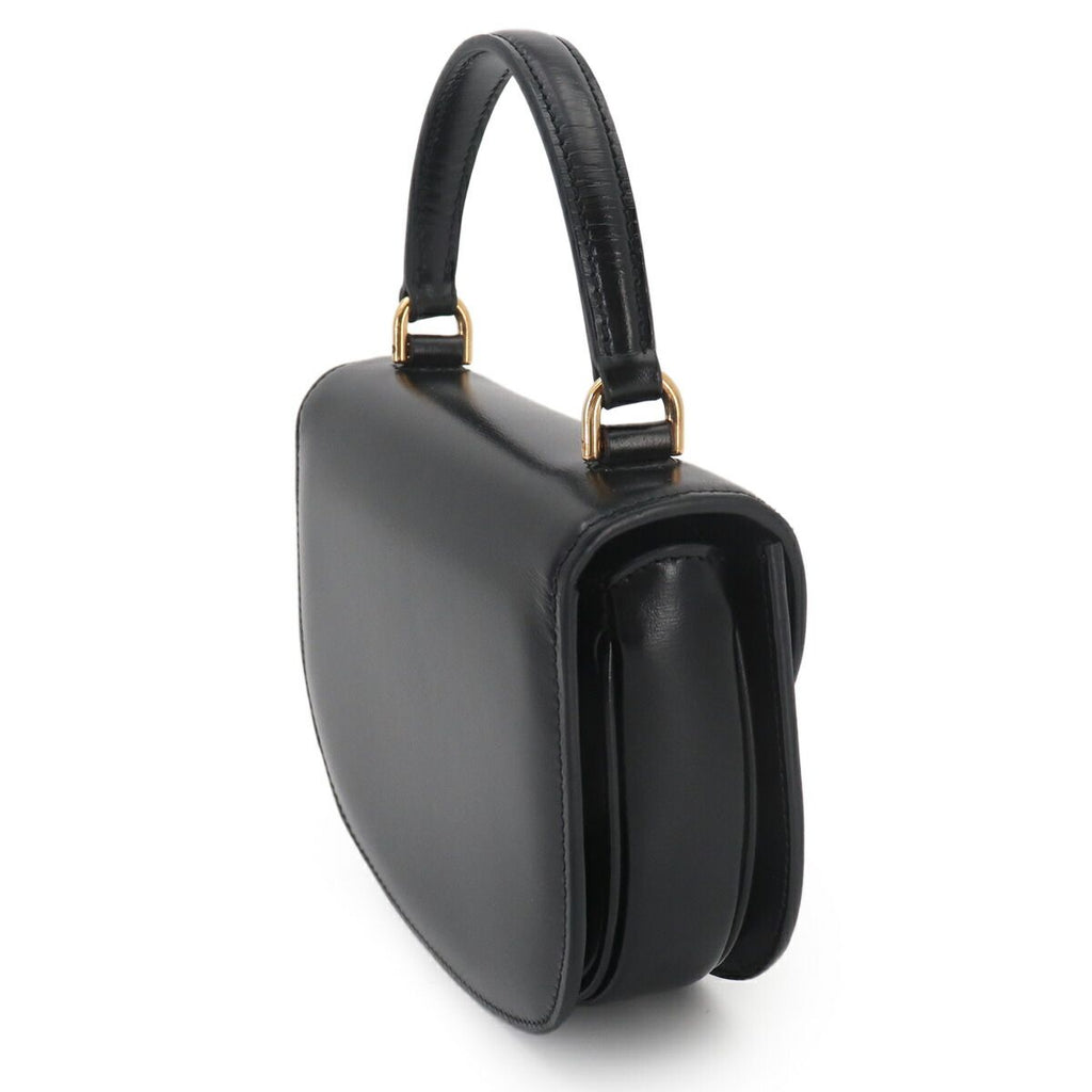 Celine Triomphe Mini Besace Clair 2-Way Bag Leather Black — view 3