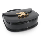 Celine Triomphe Mini Besace Clair 2-Way Bag Leather Black — view 4