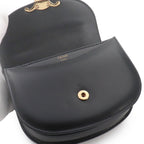 Celine Triomphe Mini Besace Clair 2-Way Bag Leather Black — view 6