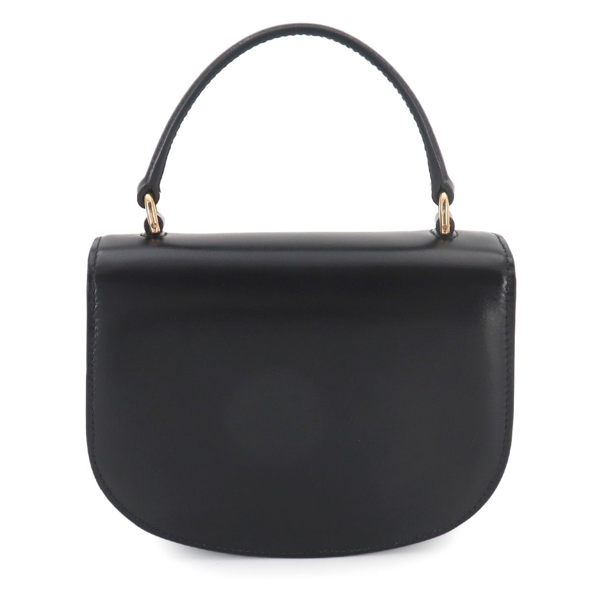 Celine Triomphe Mini Besace Clair 2-Way Bag Leather Black — view 2