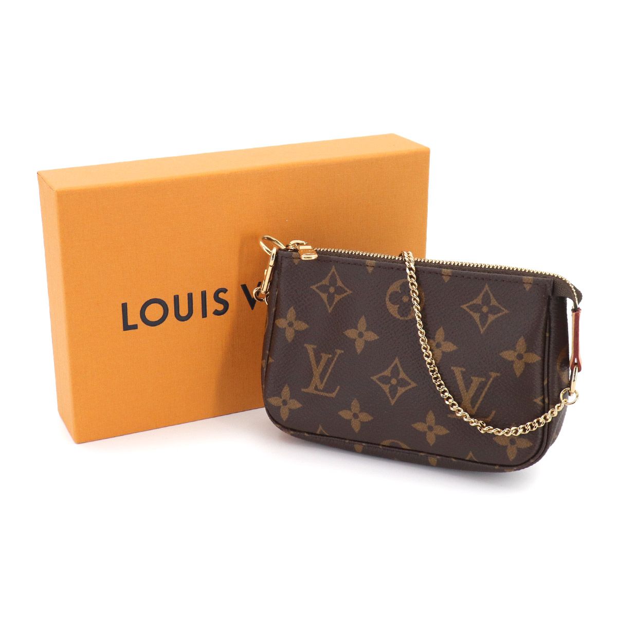 Louis Vuitton Monogram Mini Pochette Hand Bag Gold — view 2