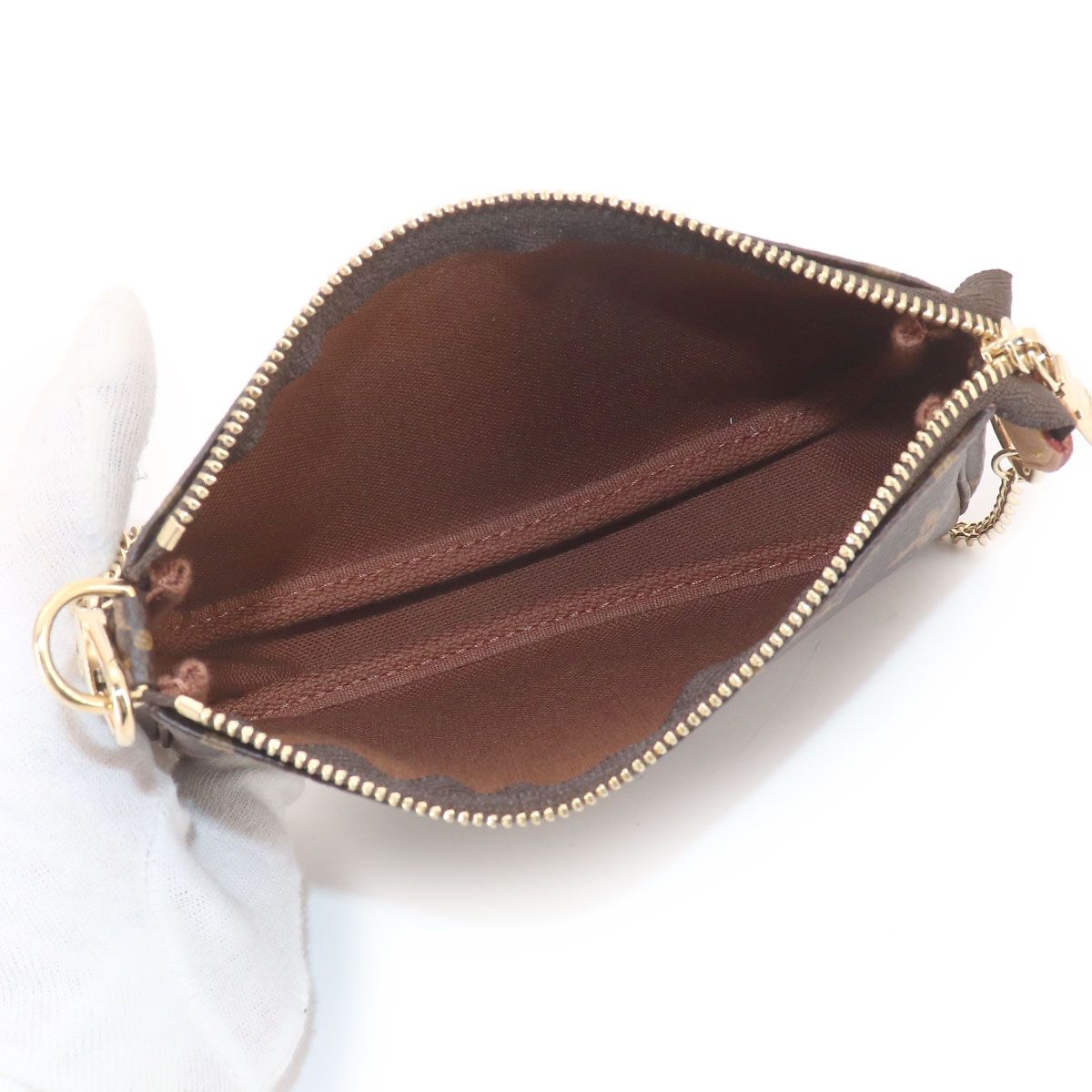 Louis Vuitton Monogram Mini Pochette Hand Bag Gold — view 7