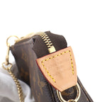 Louis Vuitton Monogram Mini Pochette Hand Bag Gold — view 8