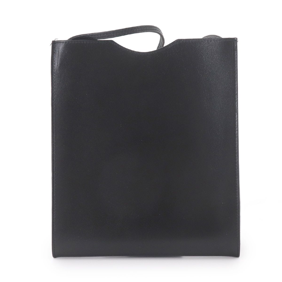 Hermes Onimetou Shoulder Bag Pochette Box Calf Black Onimaitou — view 2