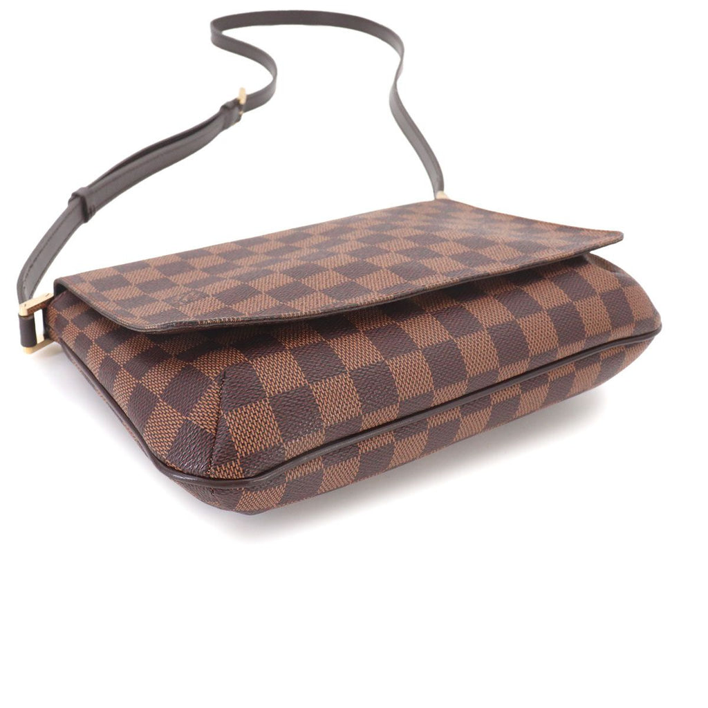 Louis Vuitton Damier Musette Tango Long Shoulder Bag Ebene — view 5