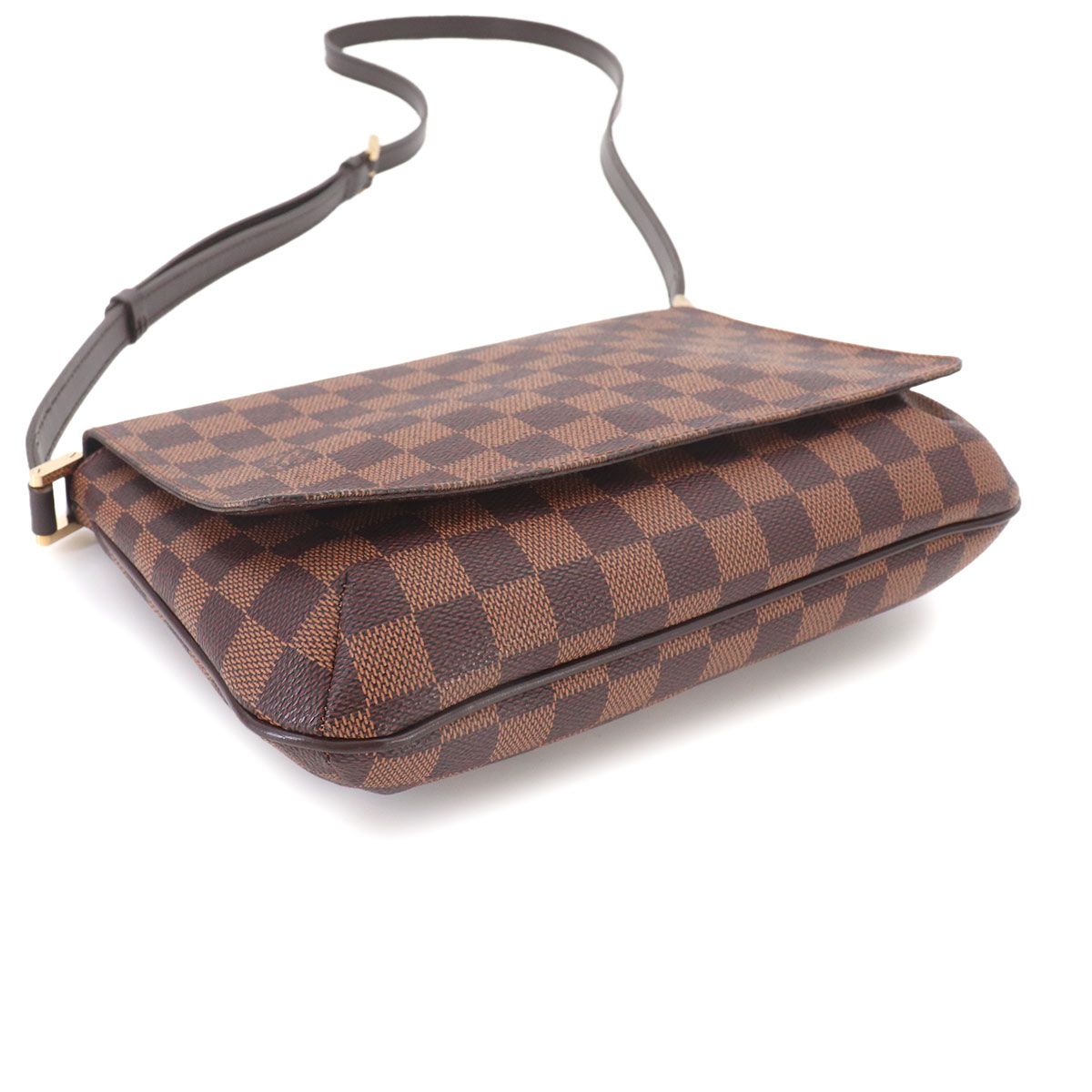 Louis Vuitton Damier Musette Tango Long Shoulder Bag Ebene — view 5