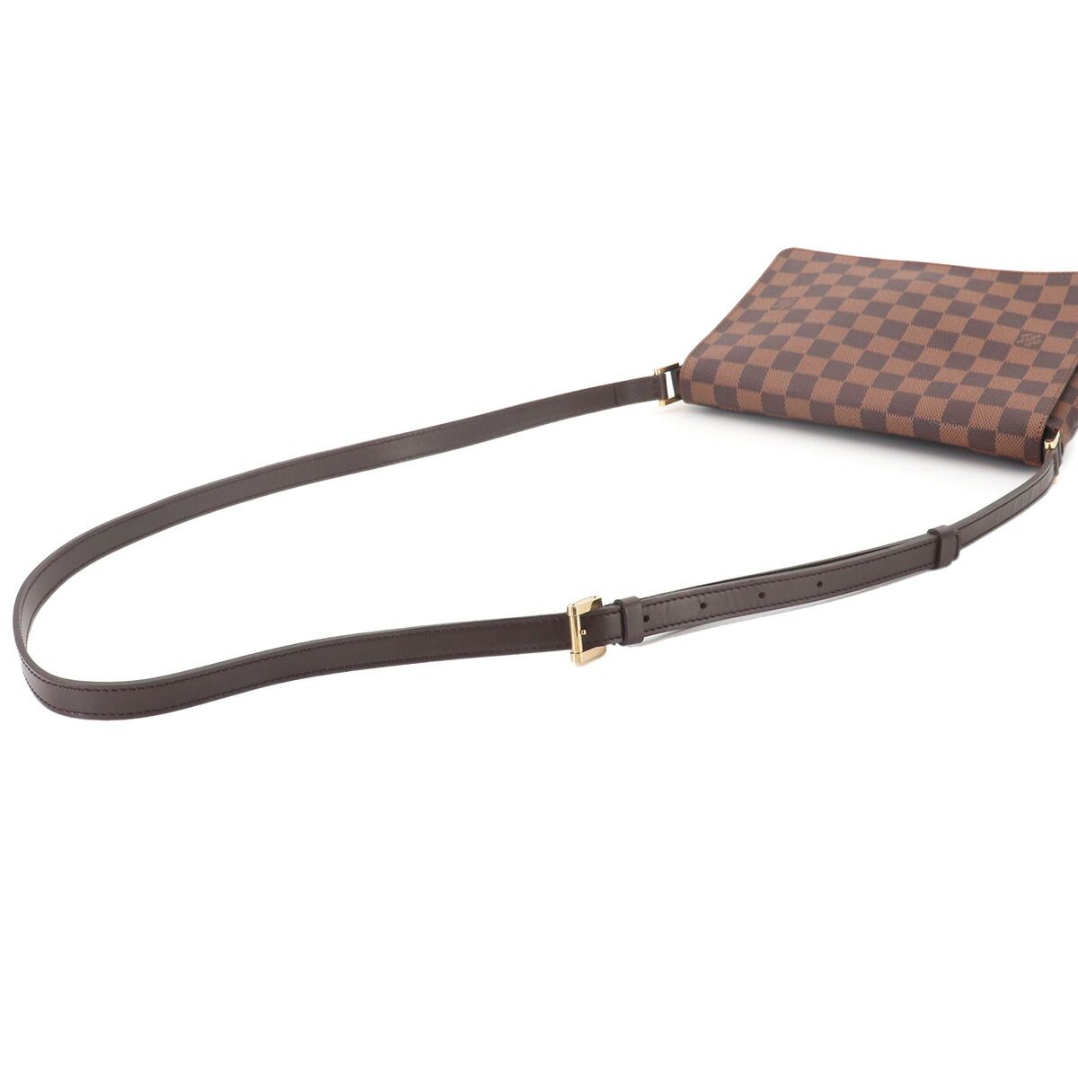 Louis Vuitton Damier Musette Tango Long Shoulder Bag Ebene — view 6