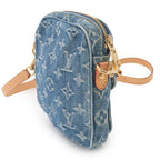 Louis Vuitton LV Remix Pochette Fairfax Shoulder Bag Monogram Denim Blue — view 4