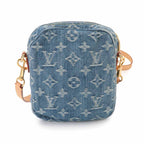 Louis Vuitton LV Remix Pochette Fairfax Shoulder Bag Monogram Denim Blue — view 3