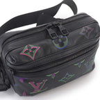 Louis Vuitton Comet Messenger Shoulder Bag Leather Black Multicolor — view 8