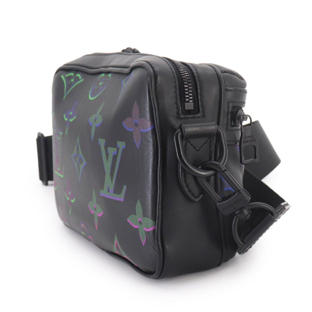 Louis Vuitton Comet Messenger Shoulder Bag Leather Black Multicolor — view 3
