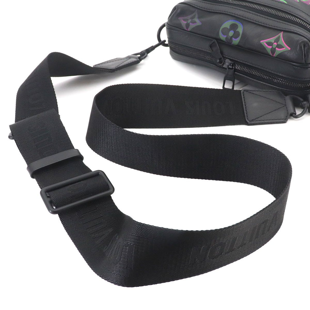 Louis Vuitton Comet Messenger Shoulder Bag Leather Black Multicolor — view 5