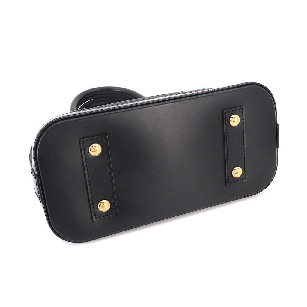 Louis Vuitton LV Takashi Murakami Epi Alma BB 2-Way Bag Black — view 5