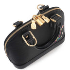 Louis Vuitton LV Takashi Murakami Epi Alma BB 2-Way Bag Black — view 9