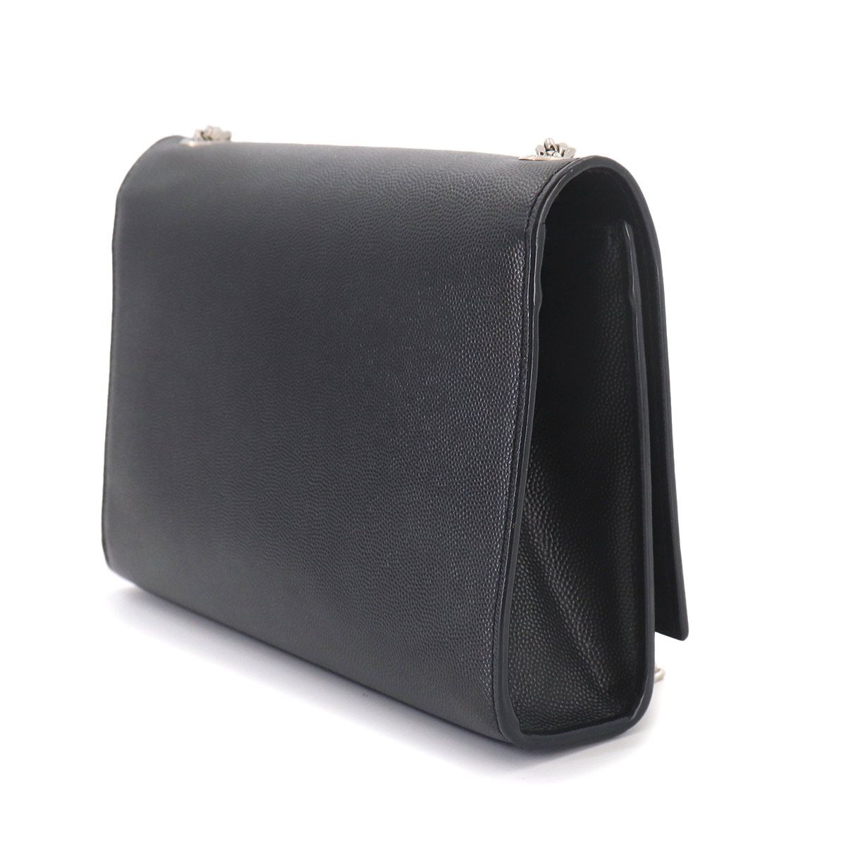 Saint Laurent Kate Chain Shoulder Bag Leather Black Medium — view 3