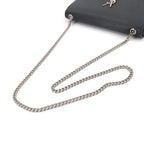 Saint Laurent Kate Chain Shoulder Bag Leather Black Medium — view 5